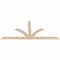 Ekena Millwork Richland Smooth Timber Gable Bracket, Douglas Fir, 108"W x 49"H x 1 1/2"D x 5 1/2"F, 11/12 Pitch GBW108X49X0206RIC00SDF - alternate 4
